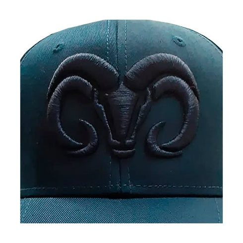 Navy Sheepskin cap with navy logo
